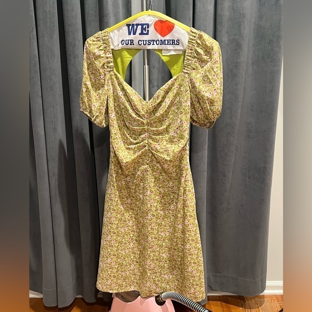 ASTR the label short puff sleeve dress